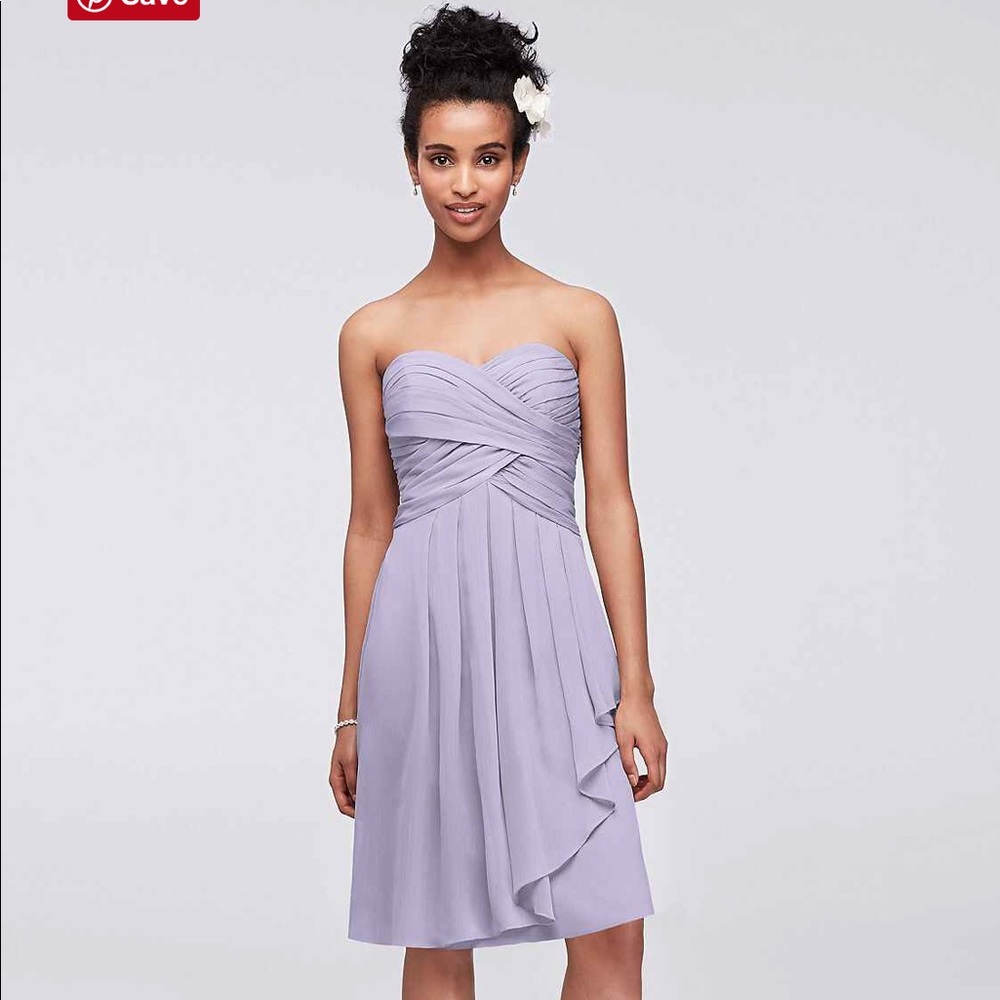 Chiffon dress in iris